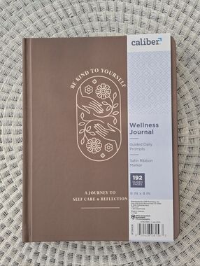 Caliber Wellness Journal - Be Kind To Yourself With Satin Ribbon Marker